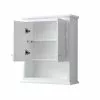 Wyndham Collection Avery 25-in W X 30-in H X 9-in D White Bathroom Wall Cabinet