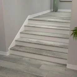 CALI Longboard Vinyl Pro 11.5-in X 48-in Windswell Hickory Prefinished Stair Tread