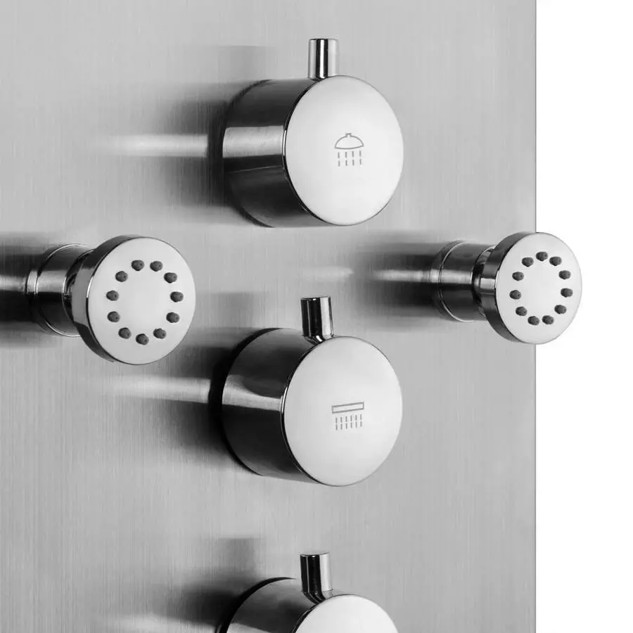 AKDY 63-in Stainless Steel 8-Spray Shower Panel System (Valve Included) 11 AKDY 63-in Stainless Steel 8-Spray Shower Panel System (Valve Included) - Image 9