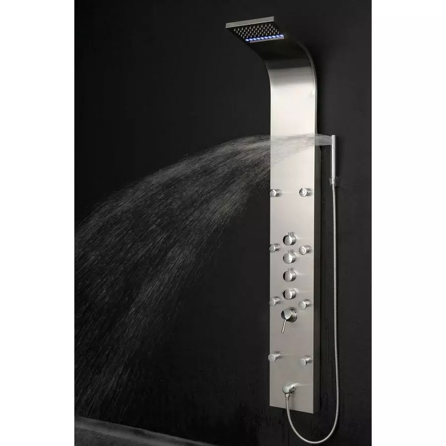AKDY 63-in Stainless Steel 8-Spray Shower Panel System (Valve Included) 5 AKDY 63-in Stainless Steel 8-Spray Shower Panel System (Valve Included) - Image 3