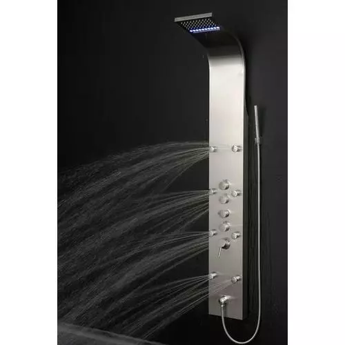 AKDY 63-in Stainless Steel 8-Spray Shower Panel System (Valve Included) 14 AKDY 63-in Stainless Steel 8-Spray Shower Panel System (Valve Included) - Image 12