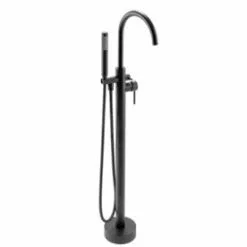 Property Advantage AKDY 46-in Black 2-Handle Residential Freestanding Bathtub Faucet With Hand Shower