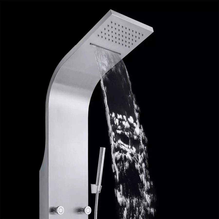 AKDY 65-in Stainless Steel 6-Spray Shower Panel System (Valve Included) 5 AKDY 65-in Stainless Steel 6-Spray Shower Panel System (Valve Included) - Image 3