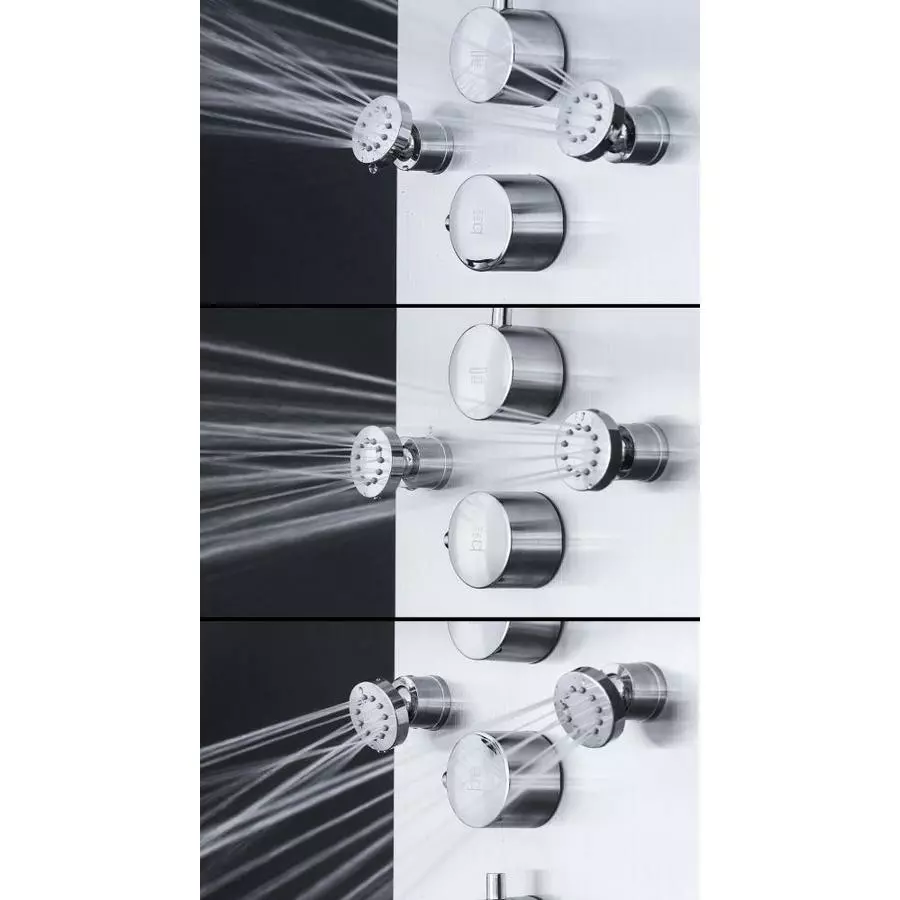 AKDY 65-in Stainless Steel 6-Spray Shower Panel System (Valve Included) 7 AKDY 65-in Stainless Steel 6-Spray Shower Panel System (Valve Included) - Image 5