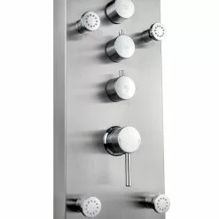 AKDY 65-in Stainless Steel 6-Spray Shower Panel System (Valve Included) 19 AKDY 65-in Stainless Steel 6-Spray Shower Panel System (Valve Included) -Bath and Faucet shop 810764023791 10486246 1800x1800