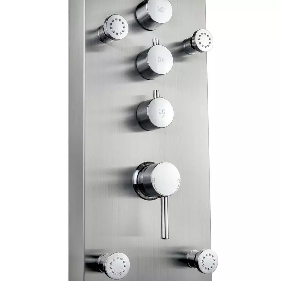 AKDY 65-in Stainless Steel 6-Spray Shower Panel System (Valve Included) 8 AKDY 65-in Stainless Steel 6-Spray Shower Panel System (Valve Included) - Image 6