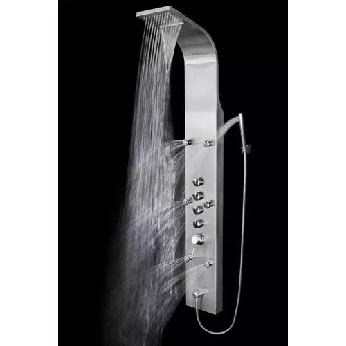 AKDY 65-in Stainless Steel 6-Spray Shower Panel System (Valve Included) 14 AKDY 65-in Stainless Steel 6-Spray Shower Panel System (Valve Included) - Image 12
