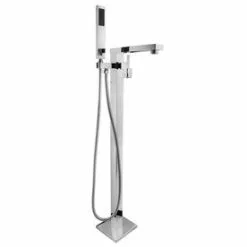 Valspar AKDY 34.85-in Chrome 2-Handle Residential Freestanding Bathtub Faucet With Hand Shower