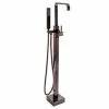Valspar AKDY 42.5-in Antique Bronze 1-Handle Residential Freestanding Bathtub Faucet With Hand Shower