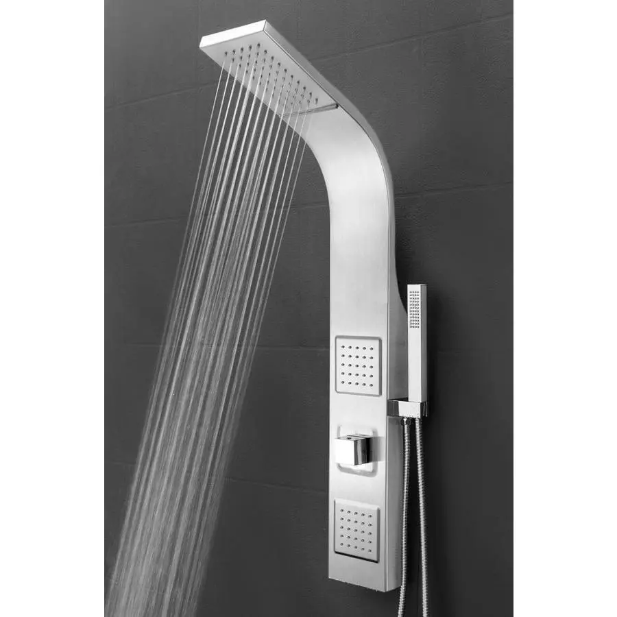 AKDY 39-in Stainless Steel 2-Spray Shower Panel System (Valve Included) 4 AKDY 39-in Stainless Steel 2-Spray Shower Panel System (Valve Included) - Image 2