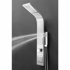 AKDY 39-in Stainless Steel 2-Spray Shower Panel System (Valve Included) 17 AKDY 39-in Stainless Steel 2-Spray Shower Panel System (Valve Included) -Bath and Faucet shop 810764025337 10485934 1800x1800
