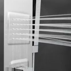 AKDY 39-in Stainless Steel 2-Spray Shower Panel System (Valve Included) 20 AKDY 39-in Stainless Steel 2-Spray Shower Panel System (Valve Included) -Bath and Faucet shop 810764025337 10485937 1800x1800