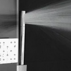 AKDY 35-in Black 2-Spray Shower Panel System 17 AKDY 35-in Black 2-Spray Shower Panel System -Bath and Faucet shop 810764025368 10485921 1800x1800