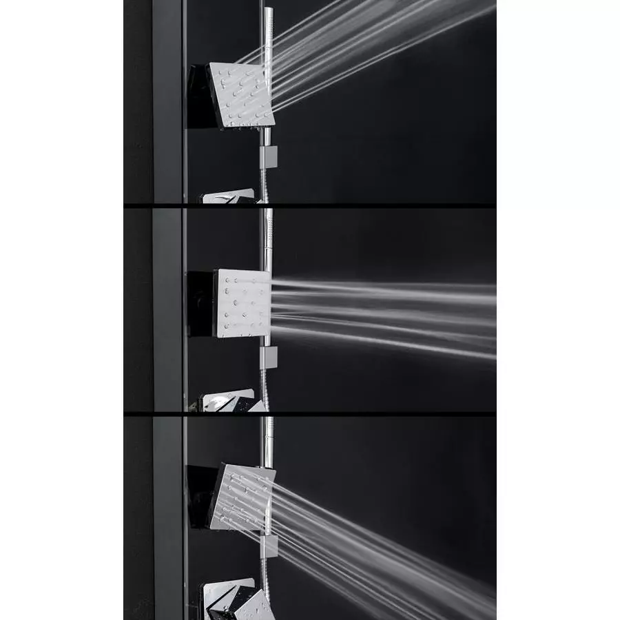 AKDY 35-in Black 2-Spray Shower Panel System 7 AKDY 35-in Black 2-Spray Shower Panel System - Image 5