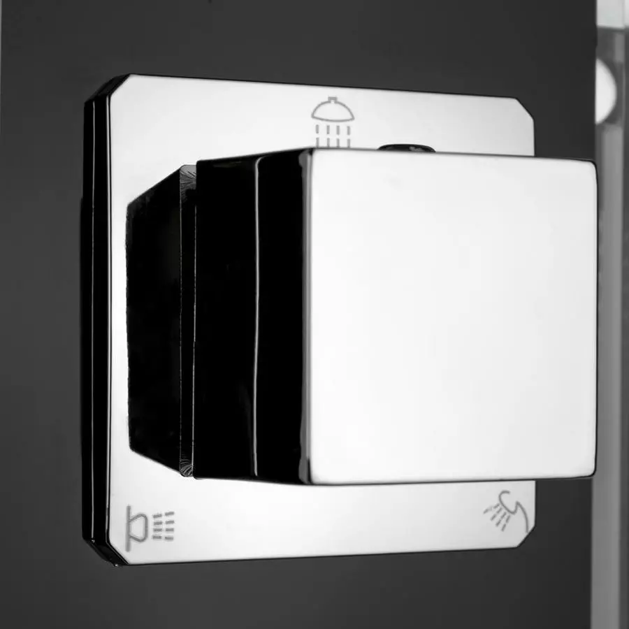 AKDY 35-in Black 2-Spray Shower Panel System 10 AKDY 35-in Black 2-Spray Shower Panel System - Image 8