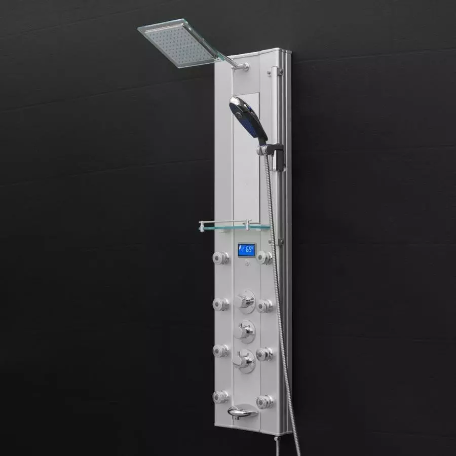 AKDY 51-in Aluminum 8-Spray Shower Panel System (Valve Included) 4 AKDY 51-in Aluminum 8-Spray Shower Panel System (Valve Included) - Image 2