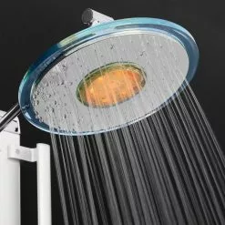 AKDY 51-in Chrome Silver 8-Spray Shower Panel System (Valve Included) -Bath and Faucet shop 810764026037 10486218 1800x1800