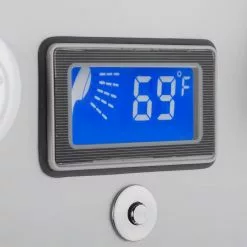 AKDY 51-in Chrome Silver 8-Spray Shower Panel System (Valve Included) -Bath and Faucet shop 810764026037 10486233 1800x1800