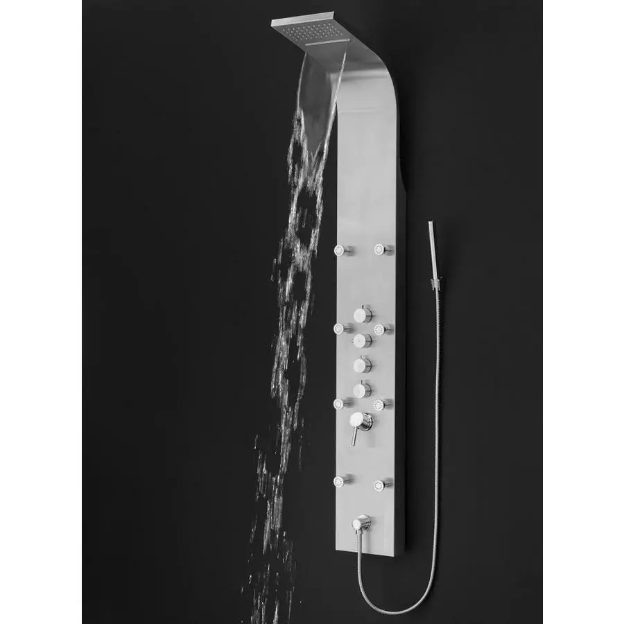 AKDY 65-in Stainless Steel 8-Spray Shower Panel System (Valve Included) 4 AKDY 65-in Stainless Steel 8-Spray Shower Panel System (Valve Included) - Image 2