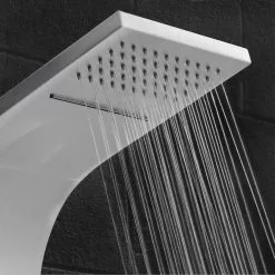 AKDY 65-in Stainless Steel 8-Spray Shower Panel System (Valve Included) 18 AKDY 65-in Stainless Steel 8-Spray Shower Panel System (Valve Included) -Bath and Faucet shop 810764027102 10485852 1800x1800