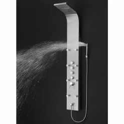 AKDY 65-in Stainless Steel 8-Spray Shower Panel System (Valve Included) 19 AKDY 65-in Stainless Steel 8-Spray Shower Panel System (Valve Included) -Bath and Faucet shop 810764027102 10485853 1800x1800