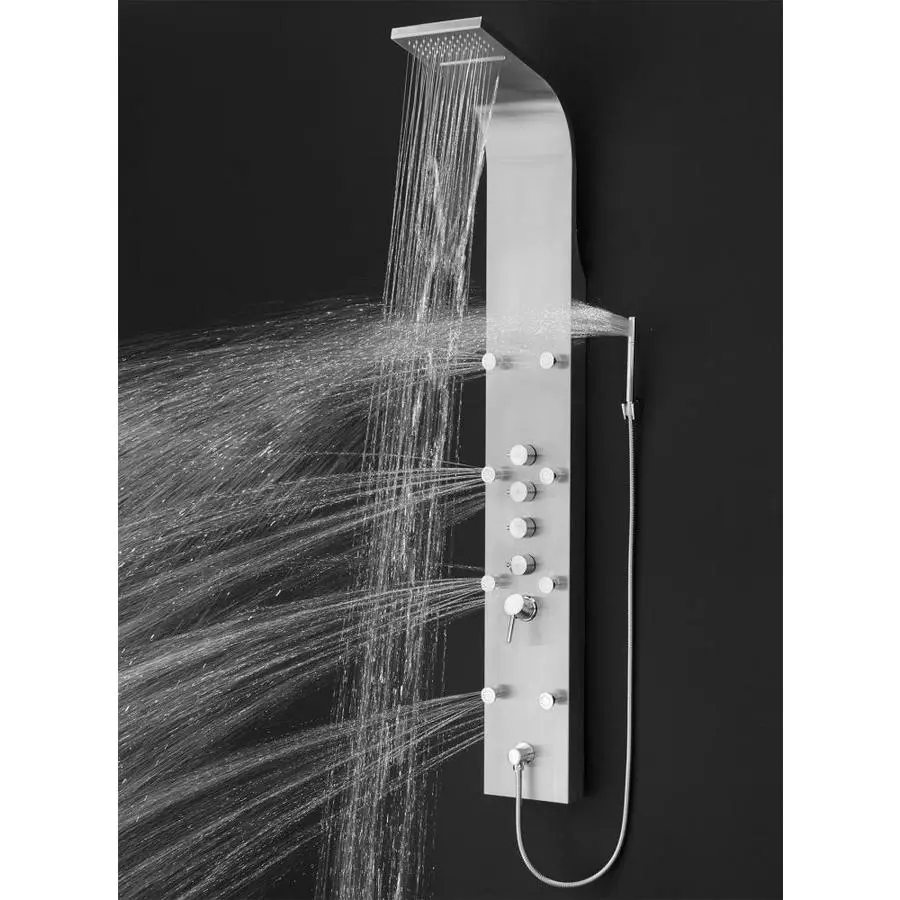 AKDY 65-in Stainless Steel 8-Spray Shower Panel System (Valve Included) 7 AKDY 65-in Stainless Steel 8-Spray Shower Panel System (Valve Included) - Image 5