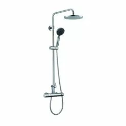 ALFI Brand Polished Chrome Shower Bar System -Bath and Faucet shop 811413028945xl 1800x1800