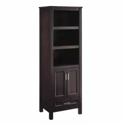 In Stock Hardwarestore Delivery Durham 24-in W X 72-in H X 18-in D White Oak MDF Freestanding Linen Cabinet -Bath and Faucet shop 815324022337 08542974 1800x1800