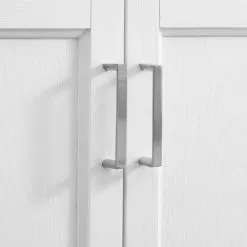 In Stock Hardwarestore Delivery Durham 24-in W X 72-in H X 18-in D White Oak MDF Freestanding Linen Cabinet -Bath and Faucet shop 815324022351 08549316 1800x1800