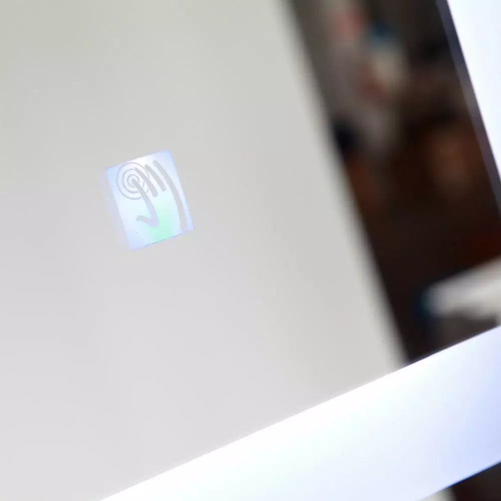 In Stock Hardwarestore Delivery 39.5 In X 28.5 In. White/Blue LED Lighted Mirror With Touch Sensor 5 In Stock Hardwarestore Delivery 39.5 In X 28.5 In. White/Blue LED Lighted Mirror With Touch Sensor - Image 3