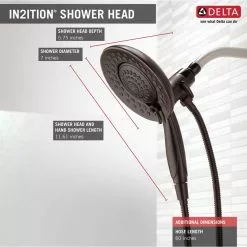 In Stock Hardwarestore Delivery In2ition Two-in-One 5-Spray 6.8 In. Dual Wall Mount Fixed And Handheld Shower Head In Venetian Bronze 16 In Stock Hardwarestore Delivery In2ition Two-in-One 5-Spray 6.8 In. Dual Wall Mount Fixed And Handheld Shower Head In Venetian Bronze -Bath and Faucet shop 81dc00fccc24fac1e174cda13e2cf881 1800x1800