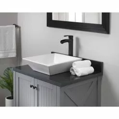 Jacuzzi Callum Brushed Nickel 1-handle Vessel WaterSense Bathroom Sink Faucet With Drain -Bath and Faucet shop 820633939832 14060376 1800x1800