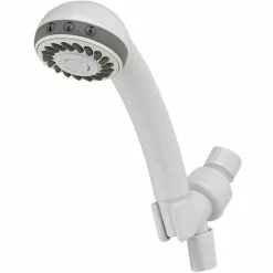 AquaSource White 3-Spray Handheld Shower 2.5-GPM (9.5-LPM) -Bath and Faucet shop 820633968726xl 1800x1800