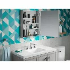 In Stock Hardwarestore Delivery Maxstow 20 In. X 24 In. Frameless Surface-Mount Aluminum Medicine Cabinet -Bath and Faucet shop 823063c15d769b04b40bfbb36c12c5a9 1800x1800