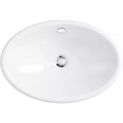 KOHLER Iron Plains Vessel Cast Iron Bathroom Sink In White With Painted Underside And Overflow 23 KOHLER Iron Plains Vessel Cast Iron Bathroom Sink In White With Painted Underside And Overflow -Bath and Faucet shop 824c2f09db05664cb5f18f9c8cab78c0 1800x1800