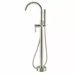 Valspar OVE Decors Athena 1-Handle Freestanding Bathtub Faucet With Hand Shower (Valve Included)