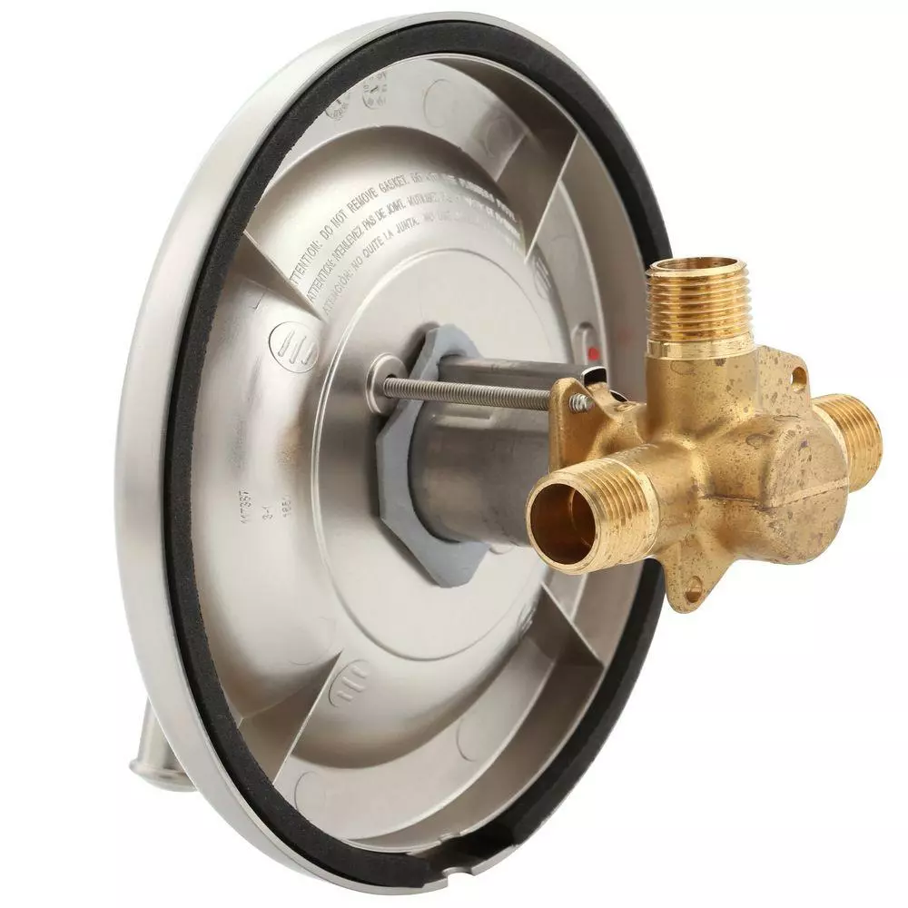 In Stock Hardwarestore Delivery Banbury Single-Handle 1-Spray 1.75 GPM Shower Faucet With Valve In Spot Resist Brushed Nickel (Valve Included) 6 In Stock Hardwarestore Delivery Banbury Single-Handle 1-Spray 1.75 GPM Shower Faucet With Valve In Spot Resist Brushed Nickel (Valve Included) - Image 4