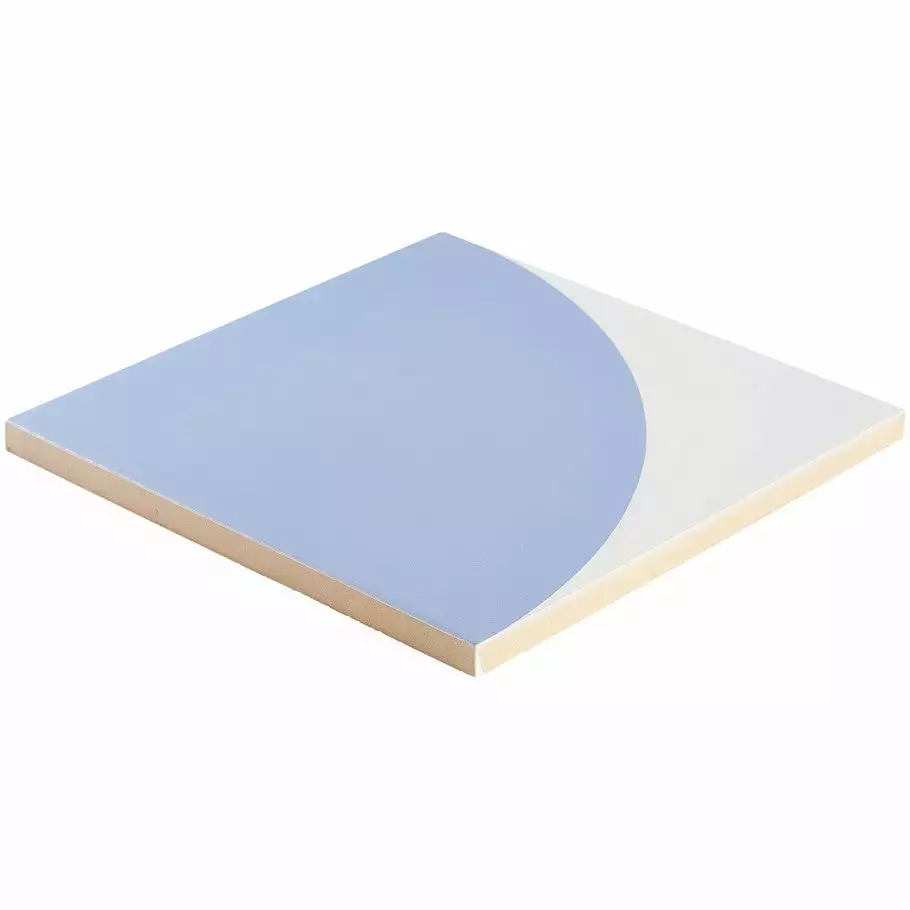 Bond Tile Victoria Crescent Blue 8 In. X 8 In. Matte Porcelain Wall Tile (9 Pieces, 3.87 Sq. Ft. / Case) 7 Bond Tile Victoria Crescent Blue 8 In. X 8 In. Matte Porcelain Wall Tile (9 Pieces, 3.87 Sq. Ft. / Case) - Image 5