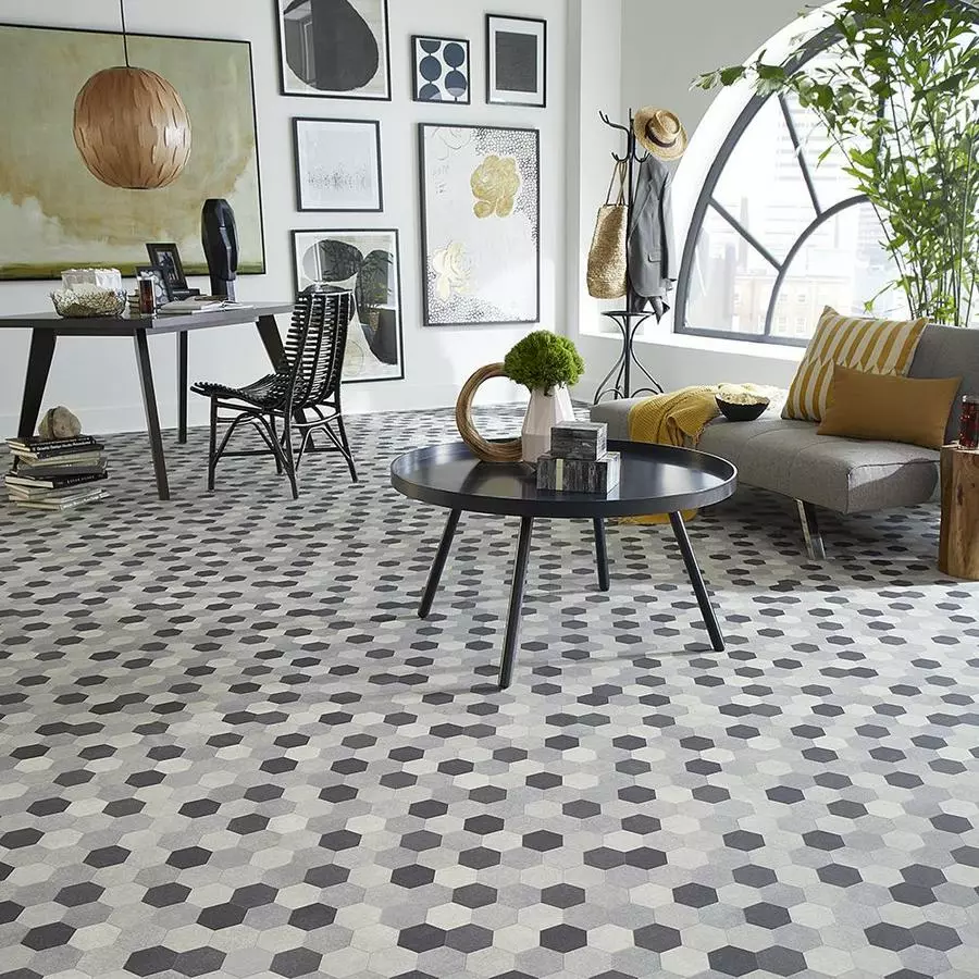 Mohawk 6-ft W Cut-to-Length Starry Night Tile Decorative Low-Gloss Finish Sheet Vinyl 3 Mohawk 6-ft W Cut-to-Length Starry Night Tile Decorative Low-Gloss Finish Sheet Vinyl