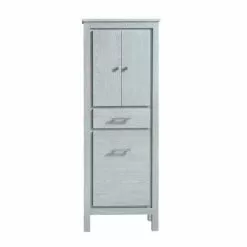 Azzuri Riley 24-in W X 64.4-in H X 15-in D Sea Salt Gray Plywood Freestanding Linen Cabinet -Bath and Faucet shop 842636101122xl 1800x1800