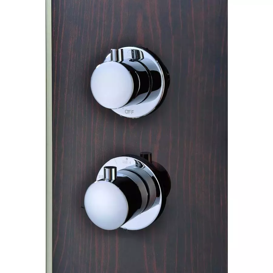 ANZZI Pure Series Mahogany 3-Spray Shower Panel System (Valve Included) 3 ANZZI Pure Series Mahogany 3-Spray Shower Panel System (Valve Included)