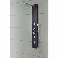 ANZZI Pure Series Mahogany 3-Spray Shower Panel System (Valve Included) 24 ANZZI Pure Series Mahogany 3-Spray Shower Panel System (Valve Included) -Bath and Faucet shop 848308073018 10562614 1800x1800