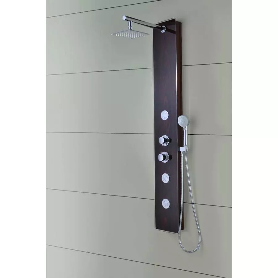 ANZZI Pure Series Mahogany 3-Spray Shower Panel System (Valve Included) 12 ANZZI Pure Series Mahogany 3-Spray Shower Panel System (Valve Included) - Image 10
