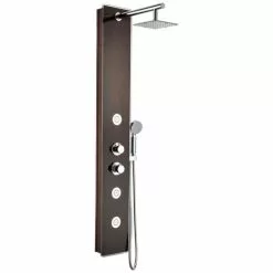 ANZZI Pure Series Mahogany 3-Spray Shower Panel System (Valve Included) 27 ANZZI Pure Series Mahogany 3-Spray Shower Panel System (Valve Included) -Bath and Faucet shop 848308073018xl 1800x1800
