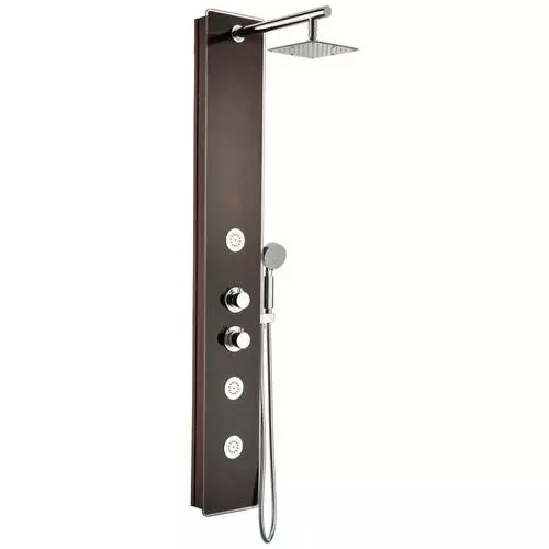 ANZZI Pure Series Mahogany 3-Spray Shower Panel System (Valve Included) 15 ANZZI Pure Series Mahogany 3-Spray Shower Panel System (Valve Included) - Image 13