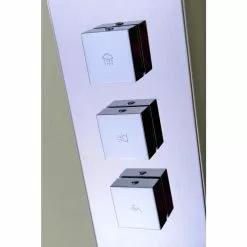ANZZI Lann Series Polished Chrome 3-Spray Shower Panel System (Valve Included) -Bath and Faucet shop 848308073100 09049010 1800x1800