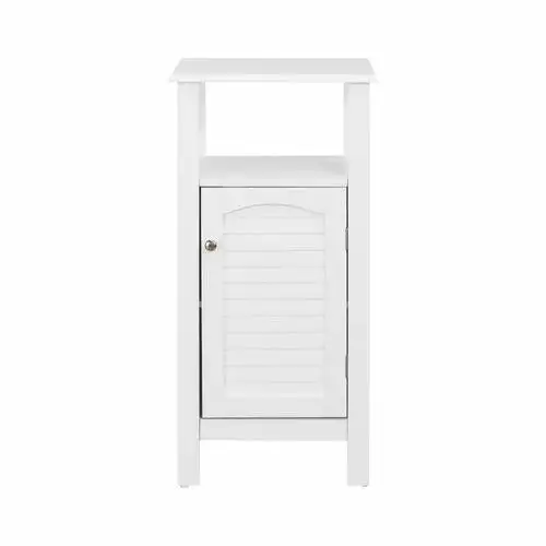 Elegant Home Fashions Sierra 13.5-in W X 32-in H X 11-in D White MDF Freestanding Linen Cabinet 4 Elegant Home Fashions Sierra 13.5-in W X 32-in H X 11-in D White MDF Freestanding Linen Cabinet - Image 2