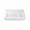 Square D Superior Sinks 33-in X 18-in White Single Bowl Tall (8-in Or Larger) Undermount Apron Front/Farmhouse Residential Kitchen Sink