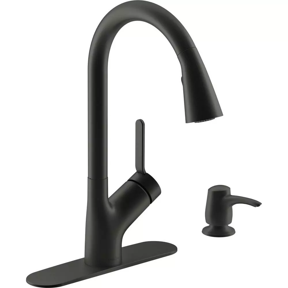 In Stock Hardwarestore Delivery Setra Single-Handle Touchless Pull-Down Sprayer Kitchen Faucet In Matte Black 12 In Stock Hardwarestore Delivery Setra Single-Handle Touchless Pull-Down Sprayer Kitchen Faucet In Matte Black - Image 10