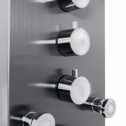 In Stock Hardwarestore Delivery 65 In. 8-Jet Shower Panel System In Space Gray Brushed Stainless Steel With Rainfall Waterfall Shower Head And Wand -Bath and Faucet shop 85f7072f34bb8b7d5d4e4916e25e81d2 1800x1800
